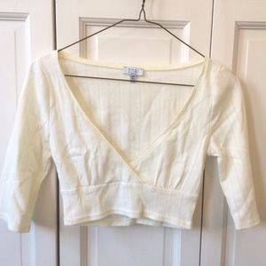 Tobi Deep-V Crop Top